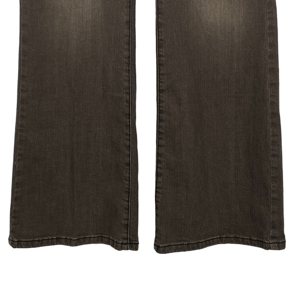 Nine West Brown Flare Tall Mid-Rise Jeans Rhinestone Back Pockets Women's 6/27 - Picture 7 of 12